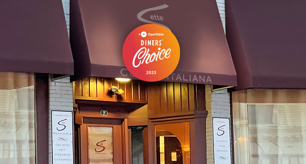 OpenTable Diners’ Choice Award Sette